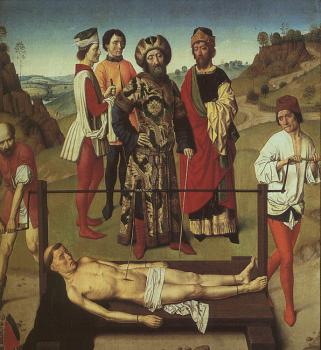 Dieric Bouts : The Martyrdom of St. Erasmus (Elmo)